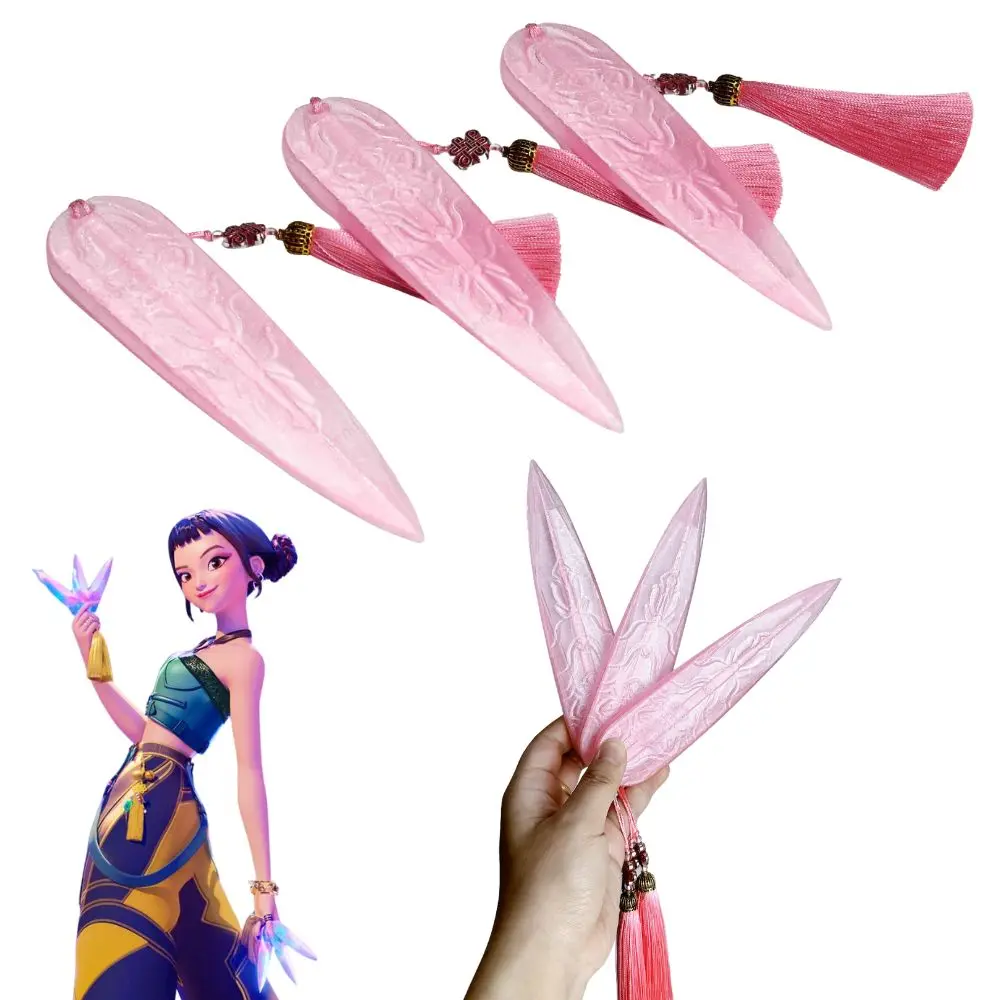 Kpop Demon Hunters Zoey Cosplay dardo armas accesorios de juego de rol para niños niñas grupo Idol Halloween carnaval accesorios de disfraz