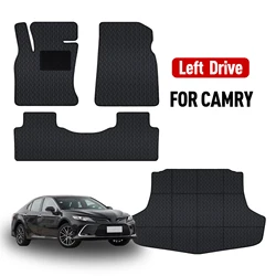 Custom Leather Car Floor Mat For Toyota Camry from2018 to 2022 Carpet Cover Waterproof Non-slip Protector Accessories parts