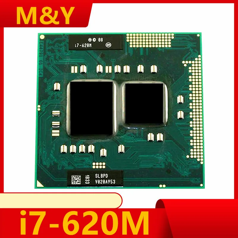 Core I7 620m I7-620M SLBTQ SLBPD Dual Core Laptop CPU 4M/2.66GHz/3333 MHz Socket G1 PGA988 HM55 HM57