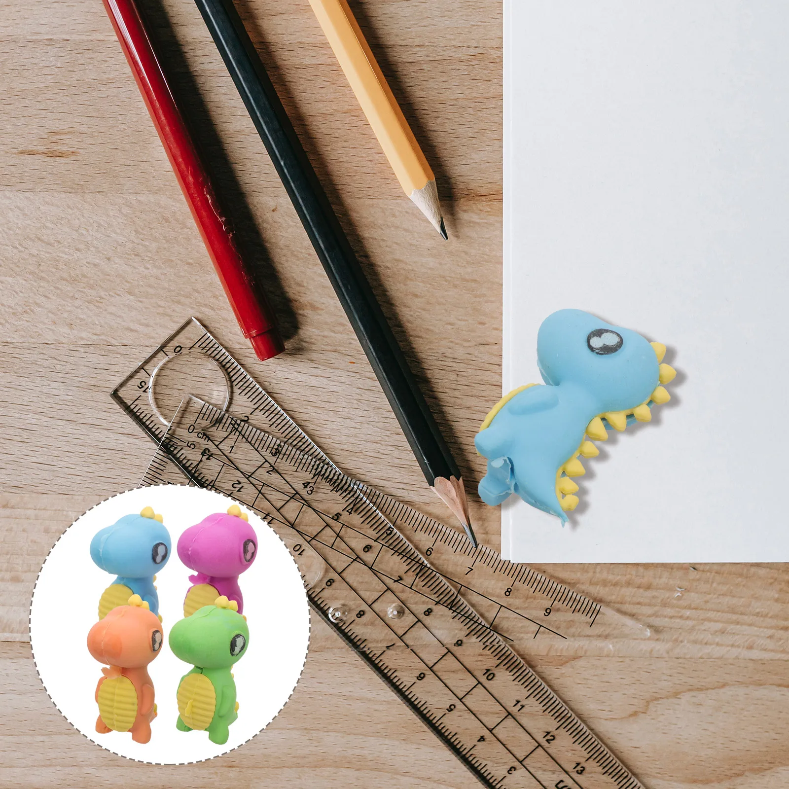 

15 Pcs Cute Stationary Animal Eraser Erasers for Kids Mini School Supplies Kneadable