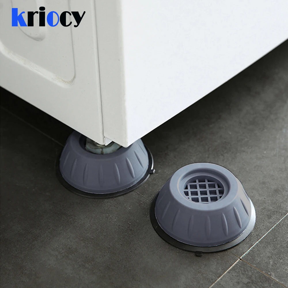 Anti Vibration Feet Pads Rubber Legs Slipstop Silent Skid Raiser Mat Washing Machine Support Dampers Stand Furniture Hand Tools