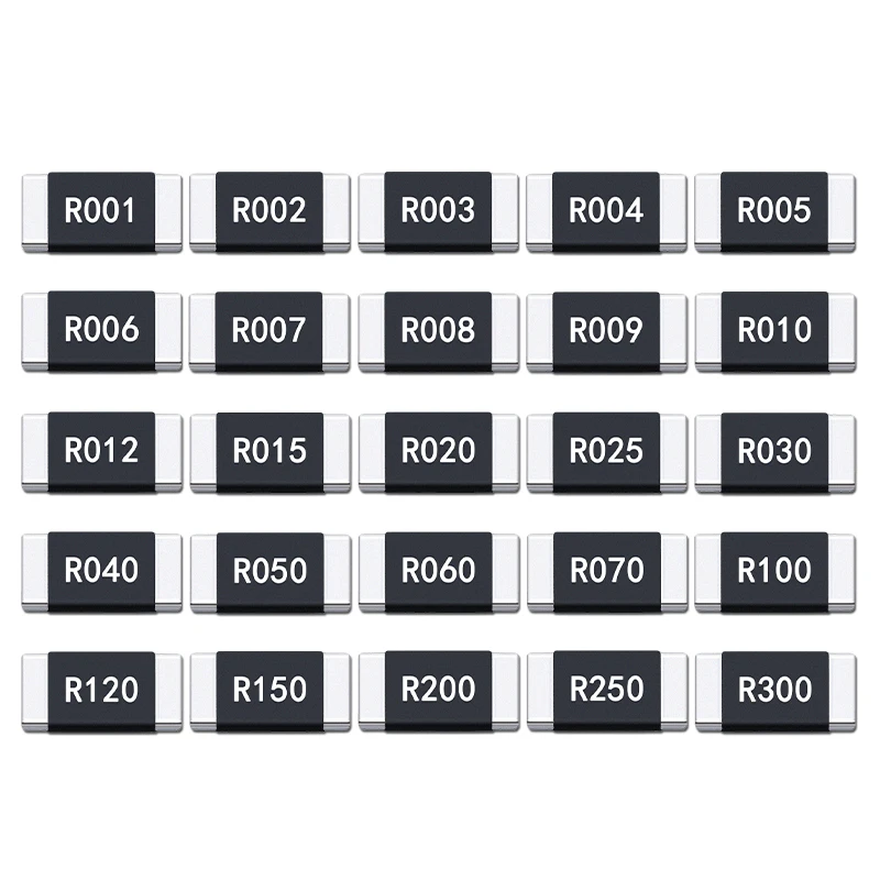 Résistance en alliage 3W, R001, R002, R003, RApproche R008, R009, R010, R012, R015, 2512, 1%, R020, R025, R060, R070, R100, R120, R150, R300,