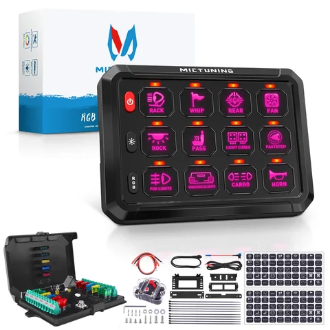 Mictuning RGB переключатель панели для автомобилей и лодок — фото устройства
