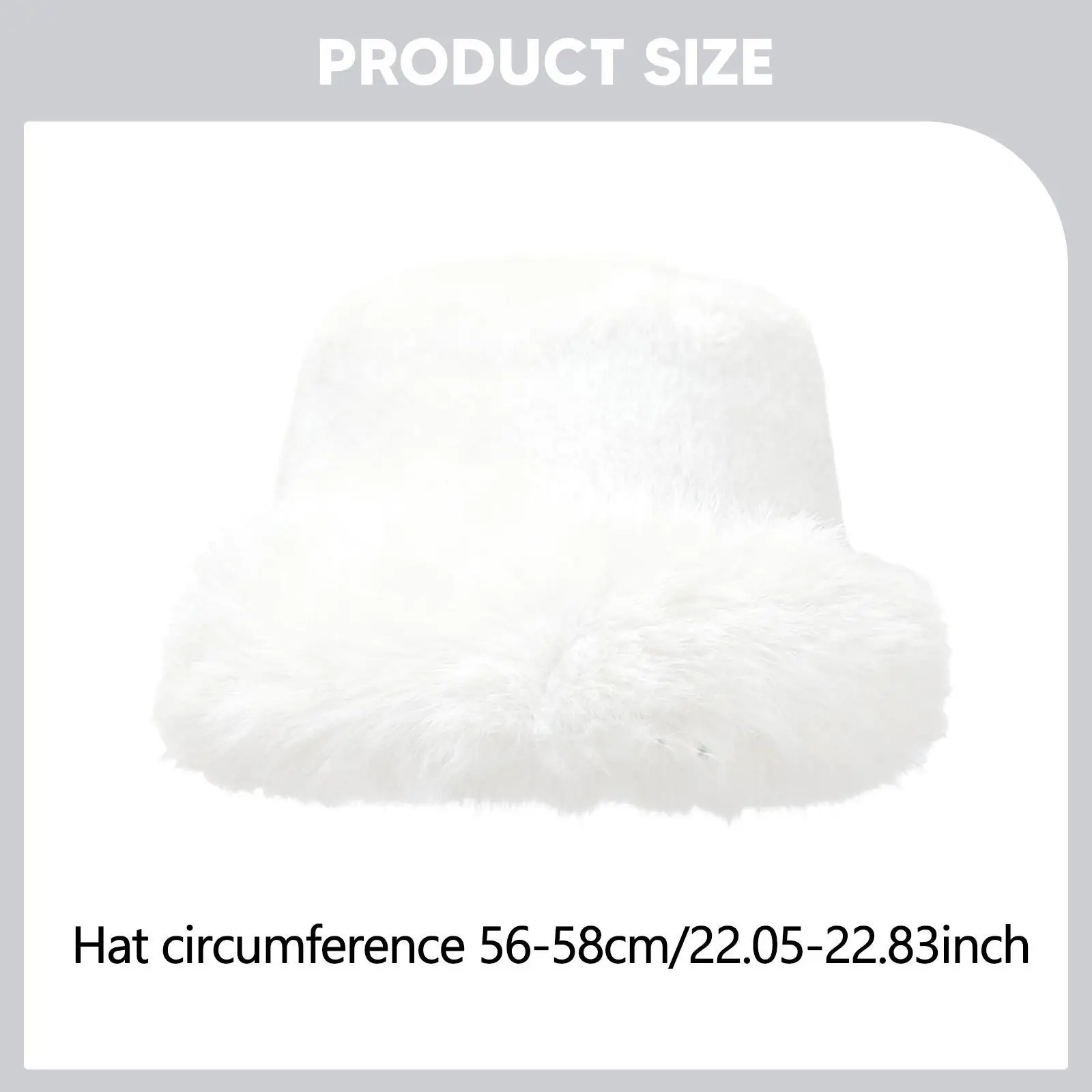 Sombrero de cubo de invierno, sombrero de nieve esponjoso para viajes, mujeres, niñas, senderismo