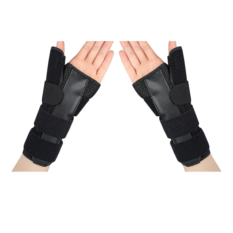 

Thumb and Wrist Splints Tendonitis Brace with Thumb Stabilizers Thumb Spica Splints For Right And Left Hand Easy-to Use D5QD