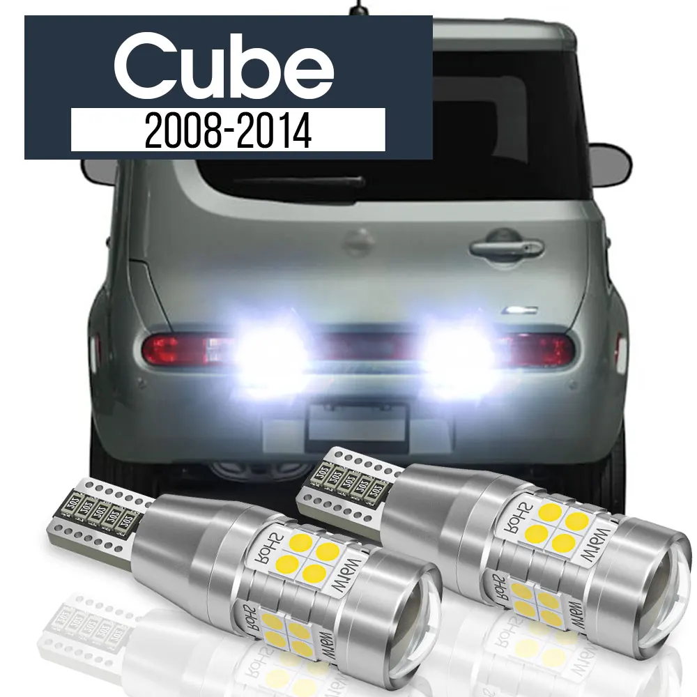 

2pcs LED Backup Light Reverse Lamp Blub Canbus Accessories For Nissan Cube Z12 2008-2014 2009 2010 2011 2012 2013