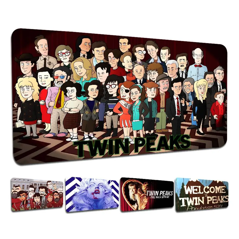 

Vintage Twin Peaks Movie 90x40cm Big Office Student Gaming Thickened Large Writing Pad Non-slip Cushion Mouse Pad