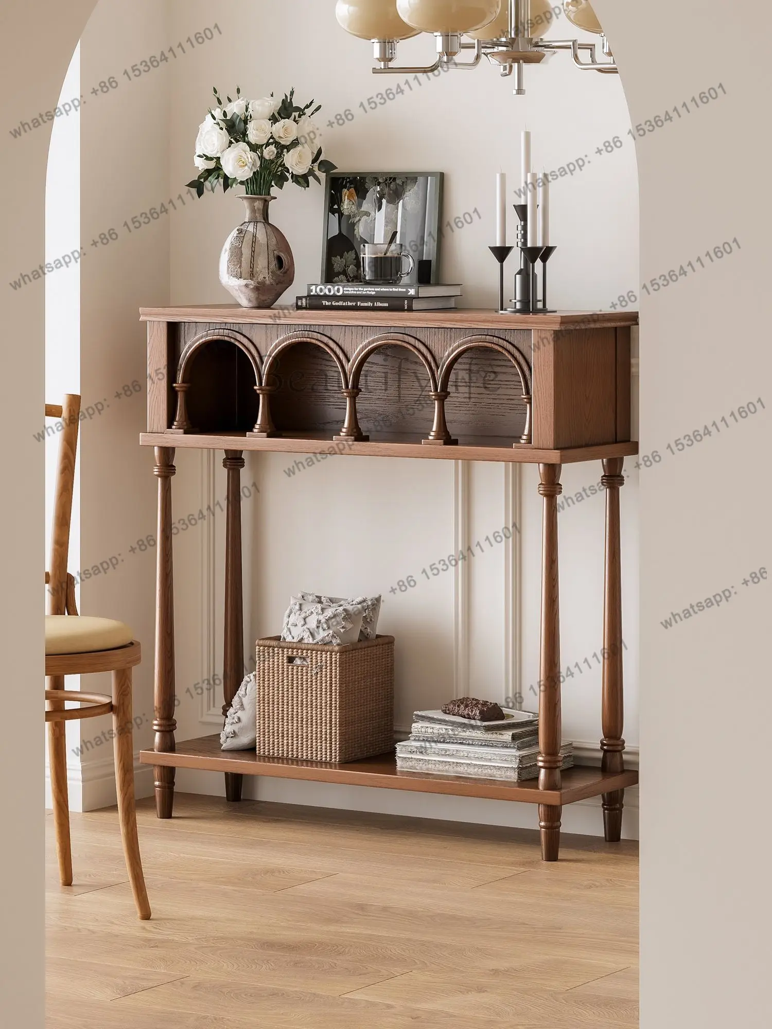 تصميم خمر طاولة وحدة التحكم الحديثة مدخل قاعة قسط غرفة المعيشة وحدة التحكم الجدول الجمالية الفاخرة أثاث Wohnzimmer Tisch #5