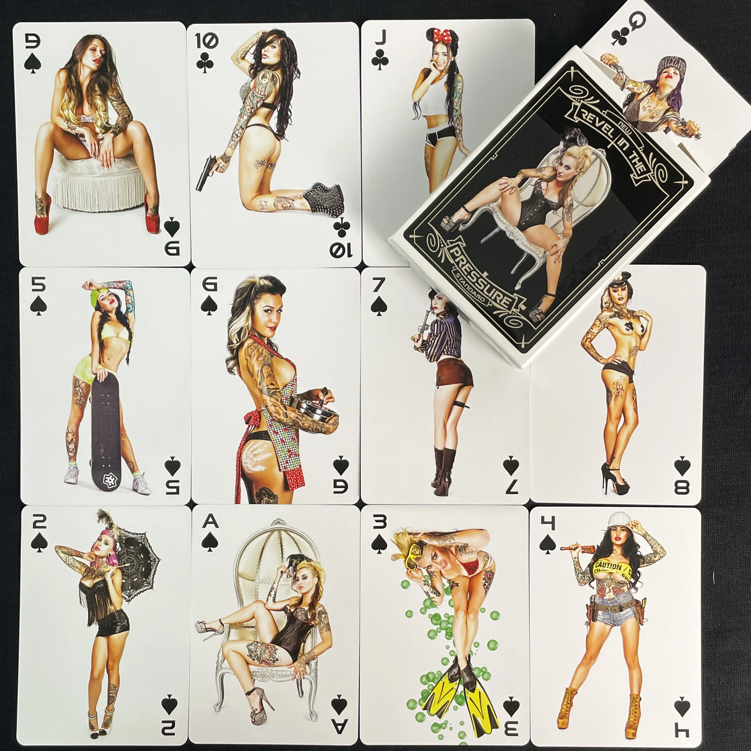 1Set Vintage Sexy Beautiful Lady Playing Cards Printing Board Game Poker Cards interesting Poker Playing Cards for Entertainment