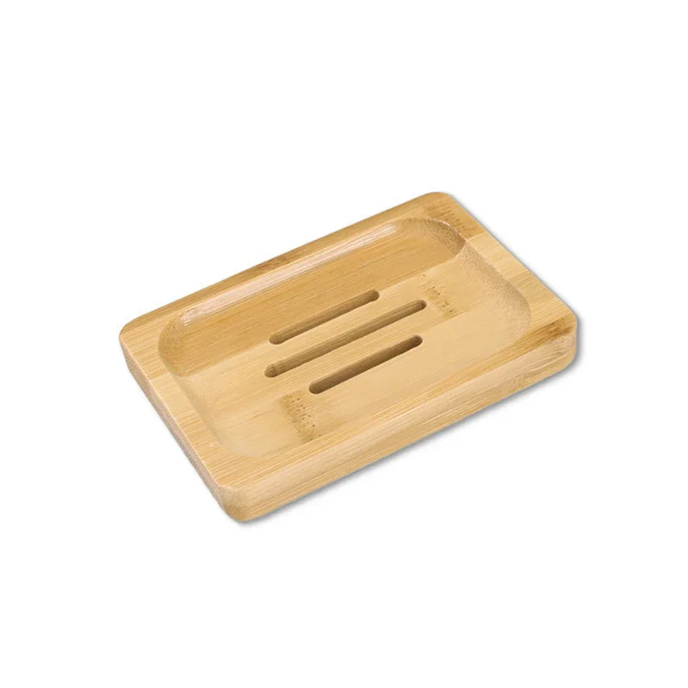 Wooden Soap Box Bamboo Soap Holder Bamboo Bath Wood Soap Dish Oval Bar Soap Holder For Shower Bathroom Kitchen Tools