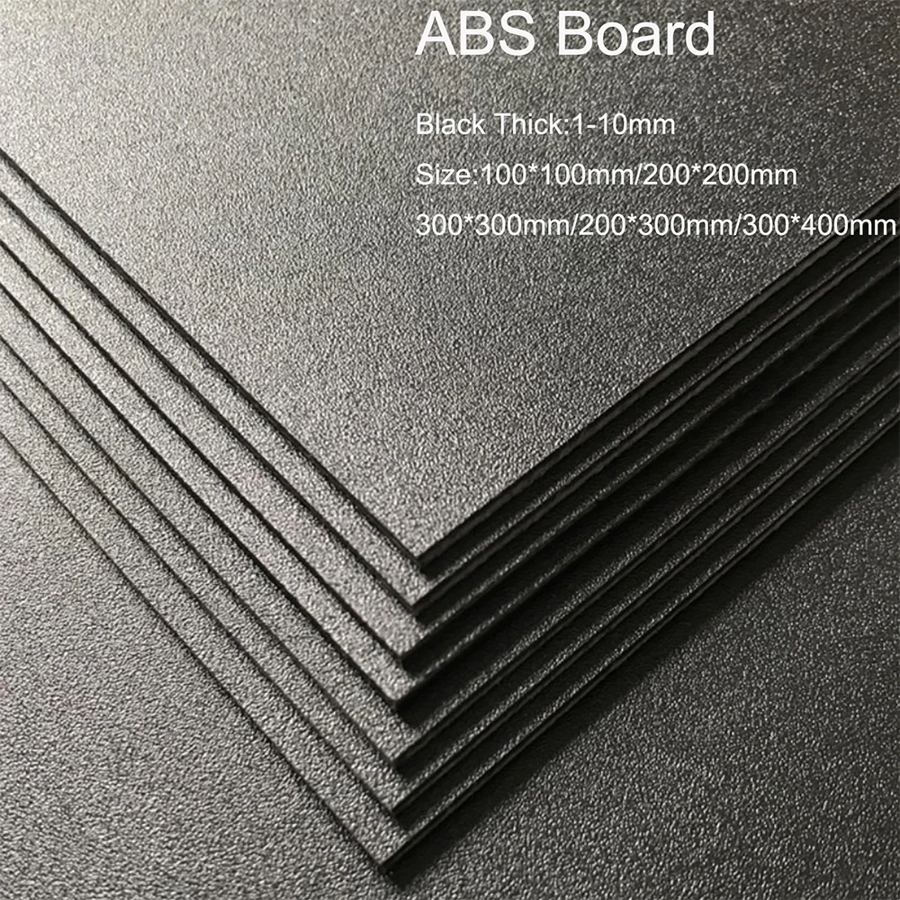

1Pcs Black ABS Plastic Plate Model Sheet DIY Model Material Material Parts Thickness 1mm/1mm/1.5mm/2mm/3mm