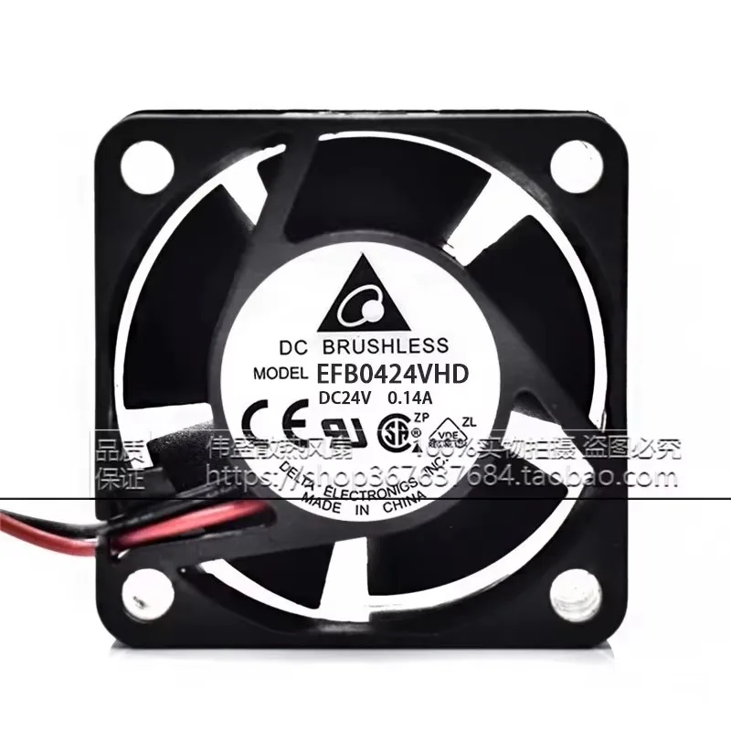

Original EFB0424VHD 24V 0.14A 4CM 40 * 40 * 20MM 2-wire dual ball frequency converter cooling fan