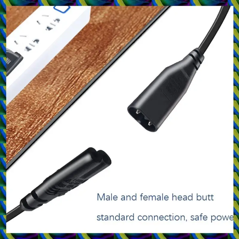 

Daily IEC 320 2-Pin C7 Female To C8 Male Figure 8 Power Adapter Extension Cable For Speaker And Printer