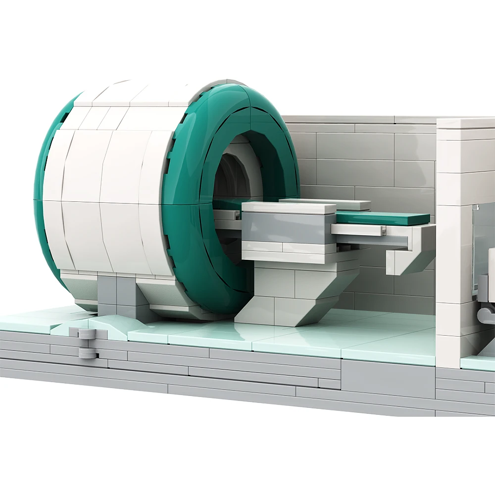 Gobricks MOC MRI Scanner Medical Device Equipment Building Blocks Set Idea Assemble Display Science Toys For Kids Birthday Gifts