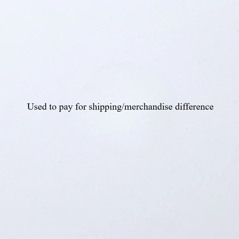 

Used to pay for shipping/merchandise difference