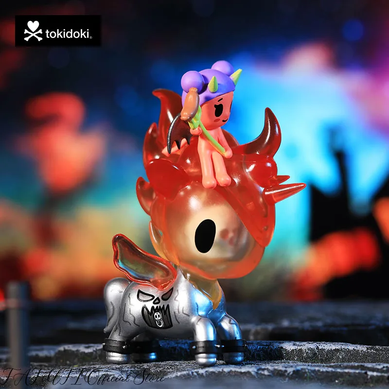 

Tokidoki Единорог ночь приходит Серия 3 фото игрушки Аниме экшн-фигурки загадочная коробка Caixa Caja украшения Хэллоуин подарок для девочек