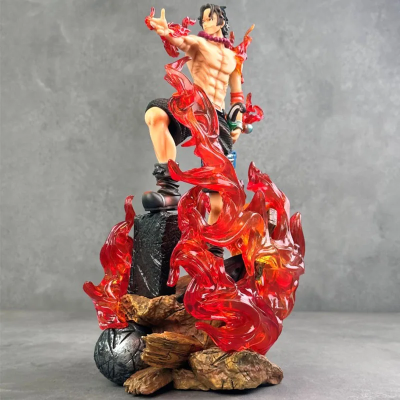 

30cm One Piece Action Figure Portgas D Ace Figuras Manga One Pieces Figurine Anime GK Statue Model Doll Ornament Gift for Kids