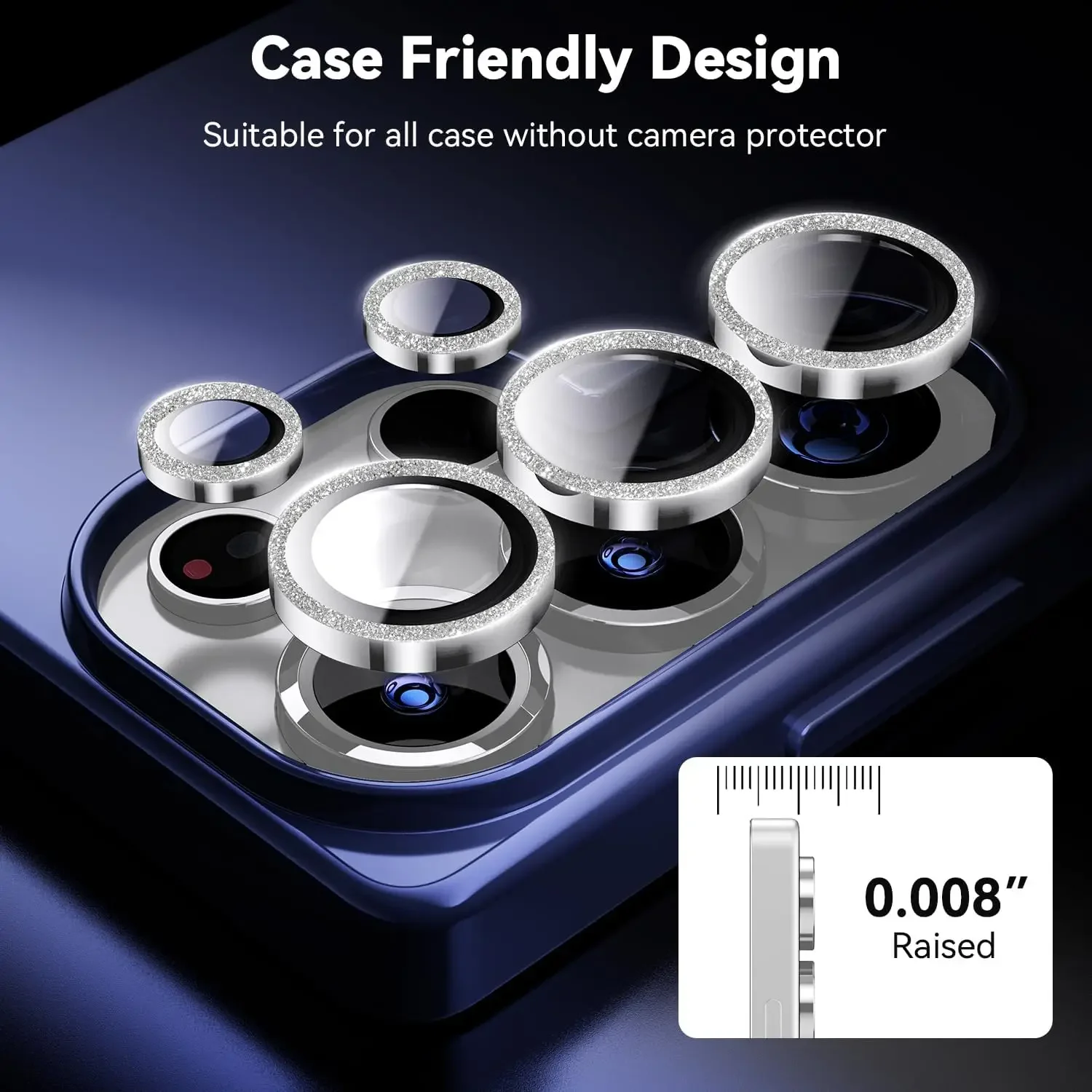 Glitter Bling Tiny Diamond Alloy Camera HD Protezione in vetro per Samsung Galaxy S25 Edge S24 FE S23 Plus Ultra Metal Lens Ring Cap