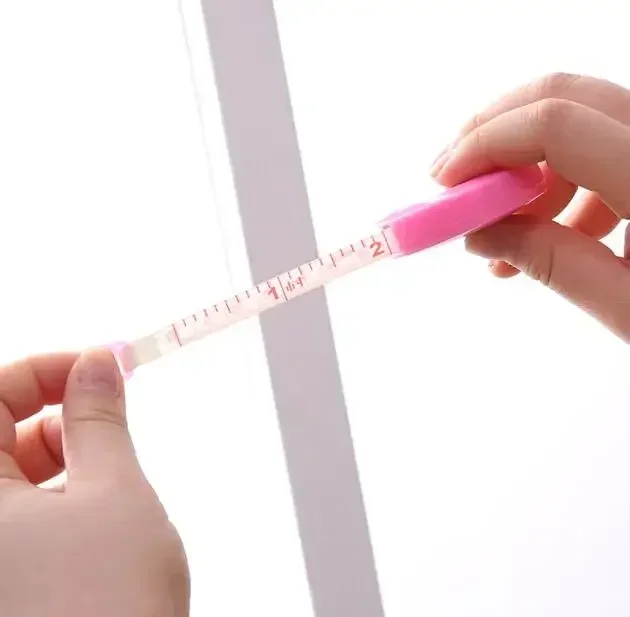 150CM Mini Measuring Tape Measure Retractable Metric Belt Colorful Portable Ruler Centimeter Inch Children Height Ruler