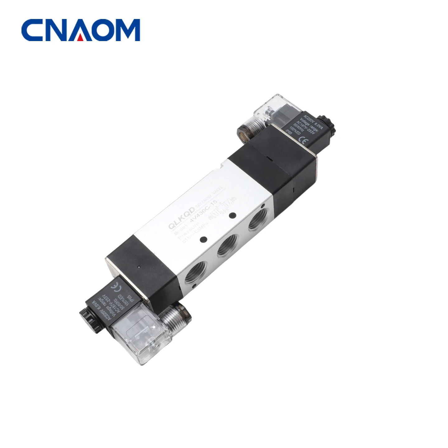 Pneumatic Solenoid Valve 5/3 Way Double Solenoid Air Valve 4V430C-15 for Automation Equipment