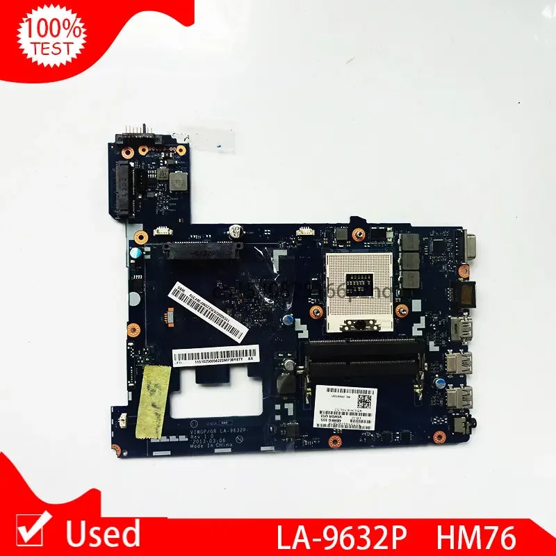 

Used Laptop Motherboard For Lenovo G500 VIWGP/GR LA-9632P HM76 Chipset (support I3 I5 I7 Processo) DDR3