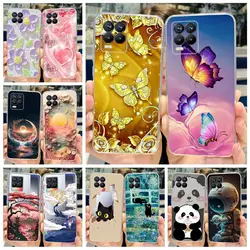 For Realme 8 Case Realme 8i Luxury Fashion Painted Cover Silicone Soft Slim Phone Case For Realme 8 Pro Realme8 5G Fundas Bumper