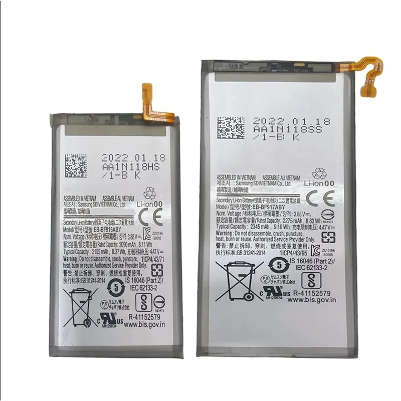 Nieuwe EB-BF916ABY EB-BF917ABY (2345mAh + 2155mAh) Batterij voor Samsung Galaxy Z Fold 2 5G F916 F917 Mobiele Telefoon Batterijen