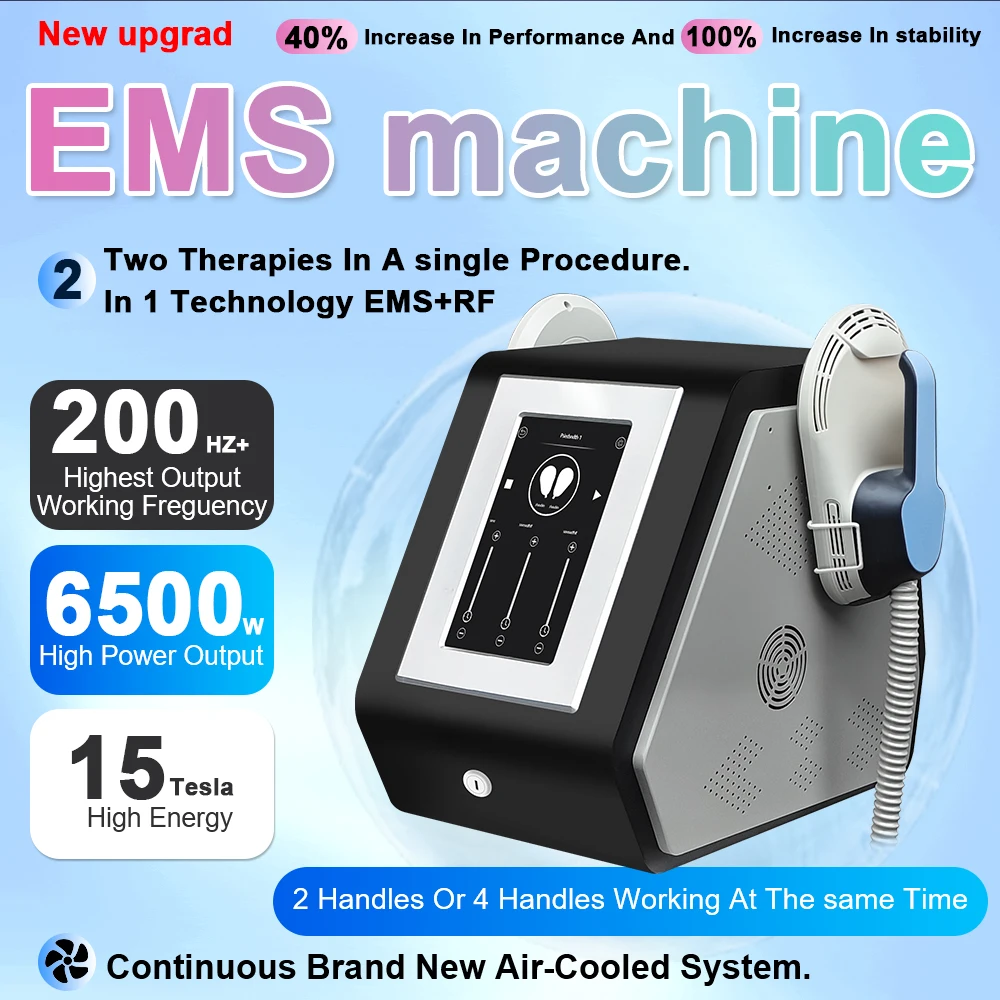 2026 EMS Machine 6500W 15 Tesla RF Body Sculpting Fat Burning Slimming Muscle Stimulation Electromagnetic Therapy
