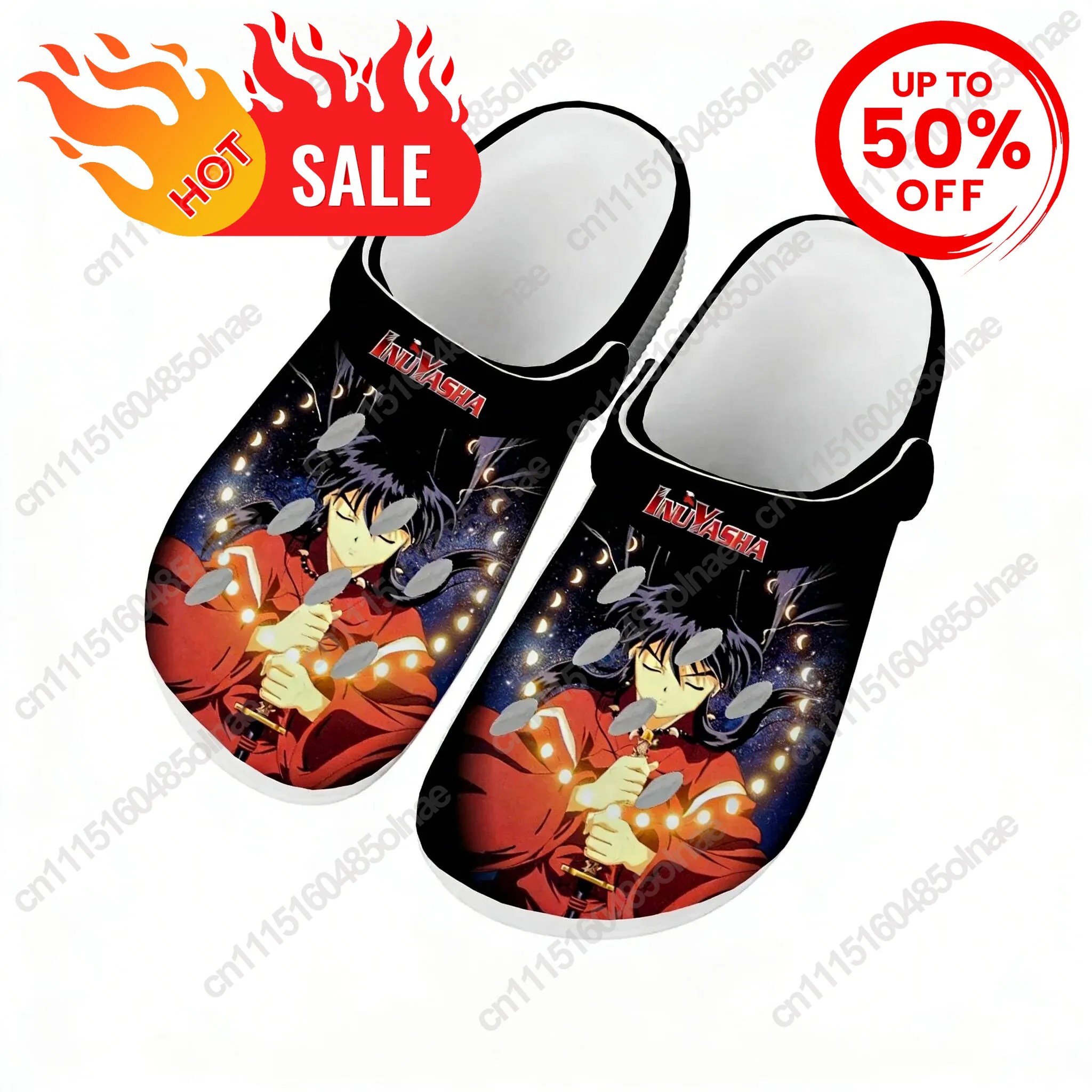 Inuyasha Water Shoes Mens Womens Comfortable Home Garden Clogs Customizd Sandals Beach Breathable Hole Slippers