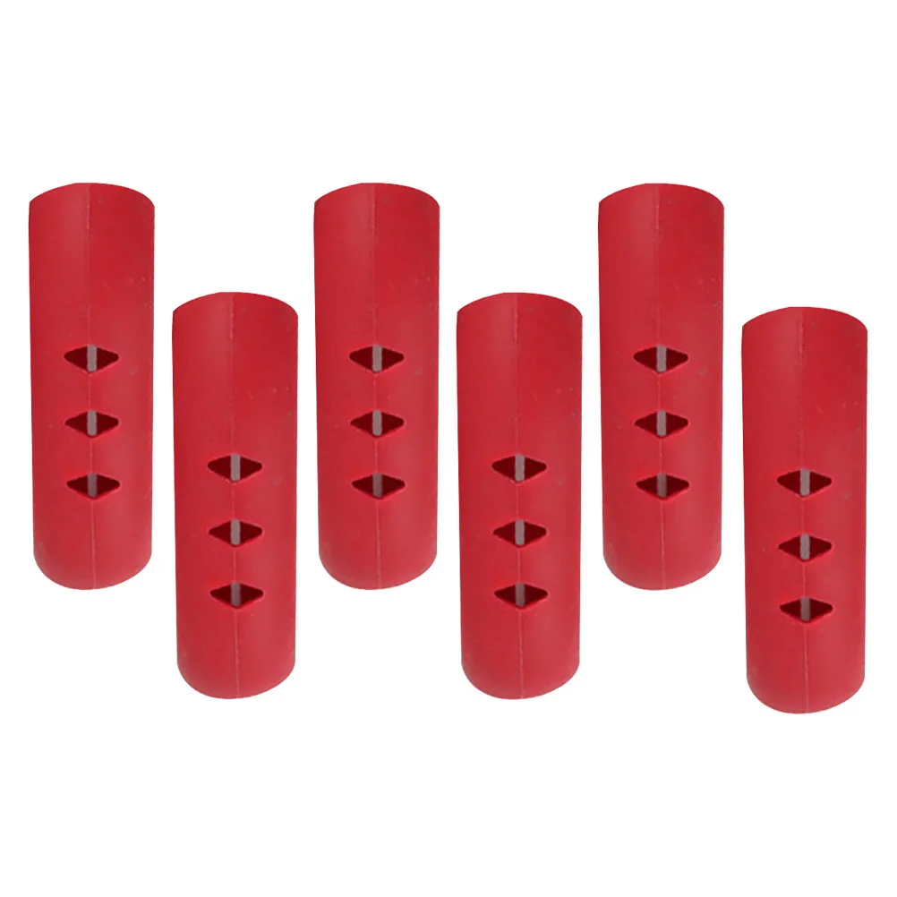 

6pcs Silicone Pot Ear Covers Heat Insulation Anti-Scald Non-Slip Handle Holders Pan Protective Sleeves Kitchen Gadgets Cookware