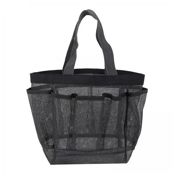 Nylon Mesh Makeup Case Toiletry Organizer Drawstring Tote for Women Bathroom Dorm College Room Use