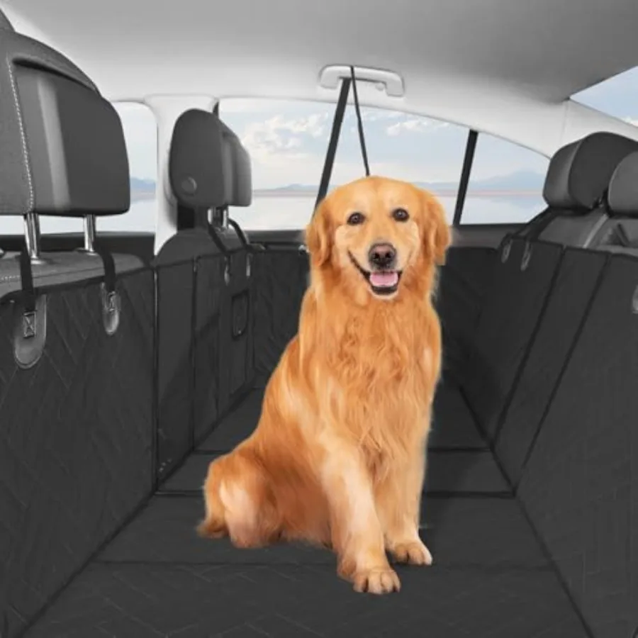 

Back Seat Extender for Dogs 600D Heavy Dog Car Seat Cover Pet Seat Cover Dog Car Seat Cover for Back Seat Large Space Travel Ba