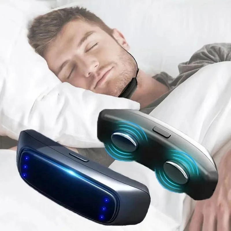 Умное устройство против храпа EMS Pulse Stop Snore Портативное удобное сна, остановка храпа, здоровье