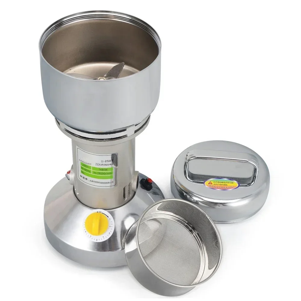 

Grind machine 110V Stainless steel Small household Chinese medicine grinder superfine pulverizer 22000r/min Economical