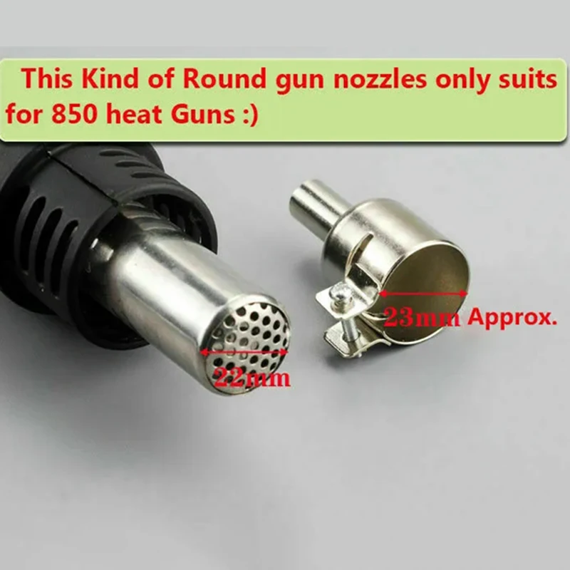 3-12mm Nozzles For Hot Air Soldering Station 850/852 Stainless Steel Universal Heat Gun Resisting Nozzles Solder Welding Kit