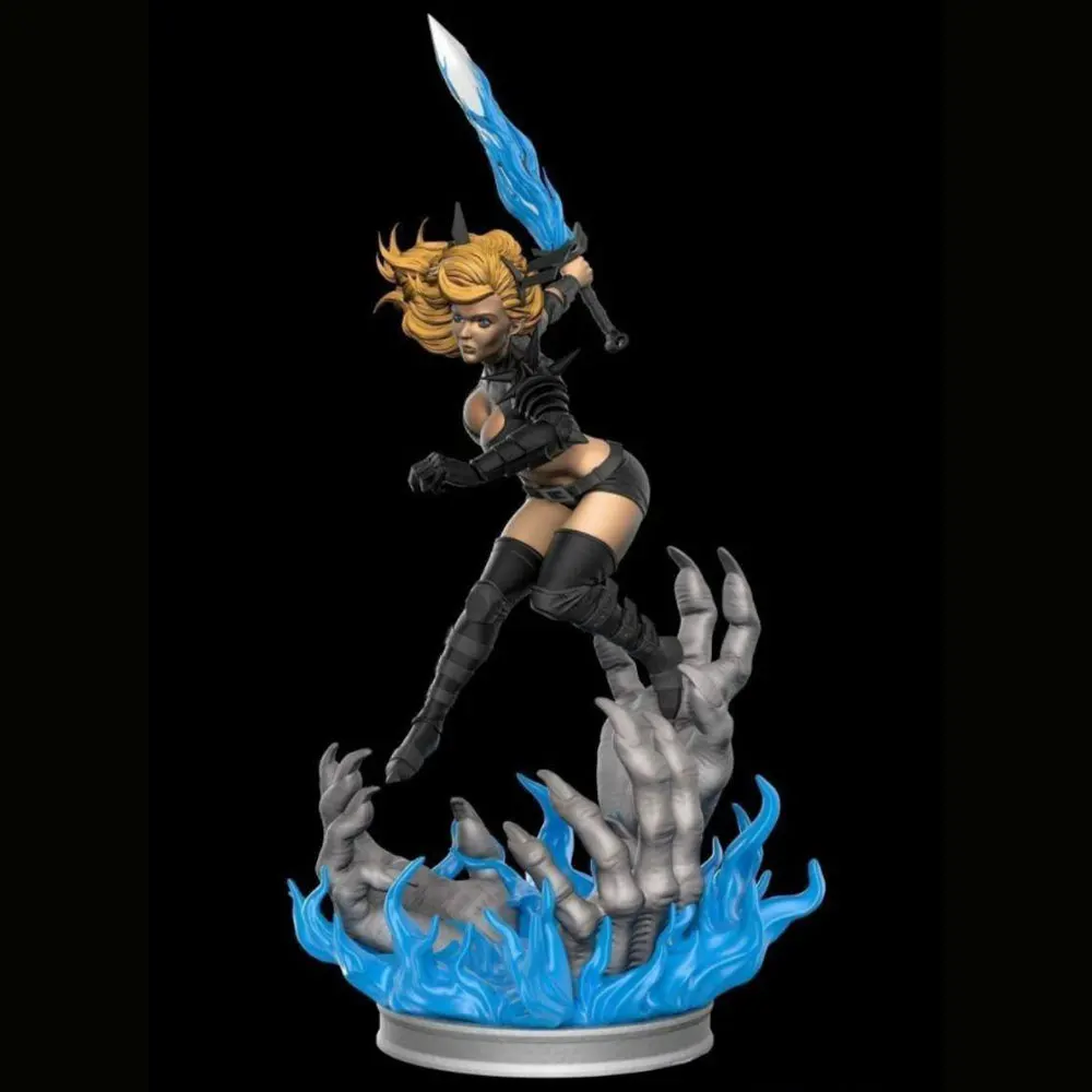

1/24 75mm Anime Character Statue GK Miniature 3D Printed Gray Model Figurine DIY Doll Model Unassembled And Unpainted