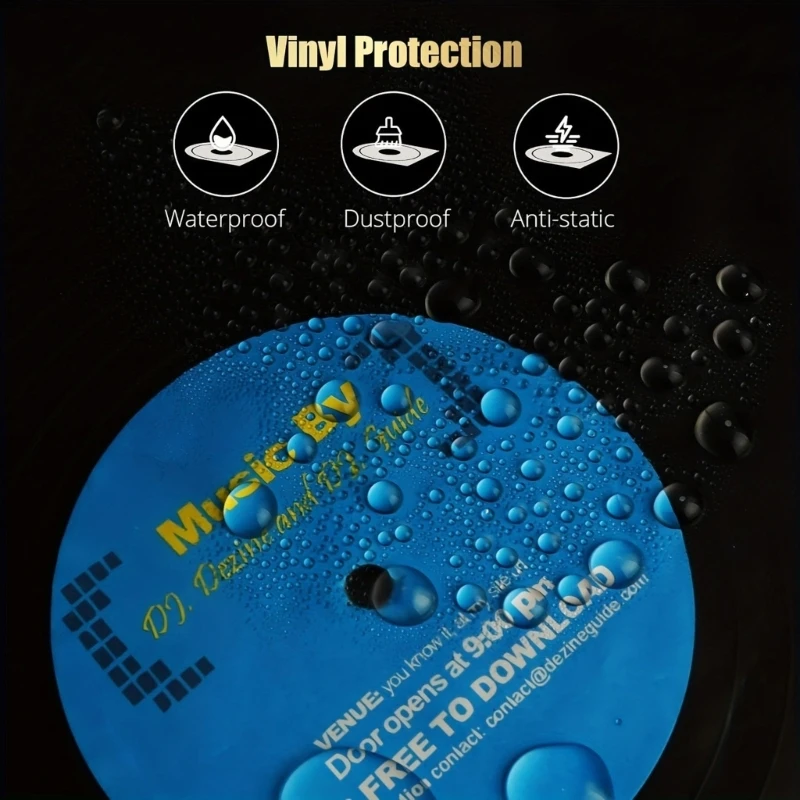 50 عبوة من الأكمام القياسية ذات الوضوح الفائق مقاس 12 بوصة، تحمي من خدوش الغبار