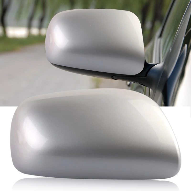 Car Right Side Rearview Door Wing Mirror Cover Cap ABS Fit For Toyota Yaris 2007 2008 2009 2010 2011 Silver