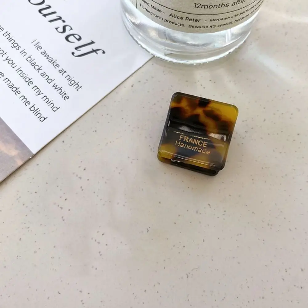 

Temperament Acetic Acid Mini Hair Claw Hair Grab Clip Square Acetate Hair Clips High Ponytail Clip Y2K Girls