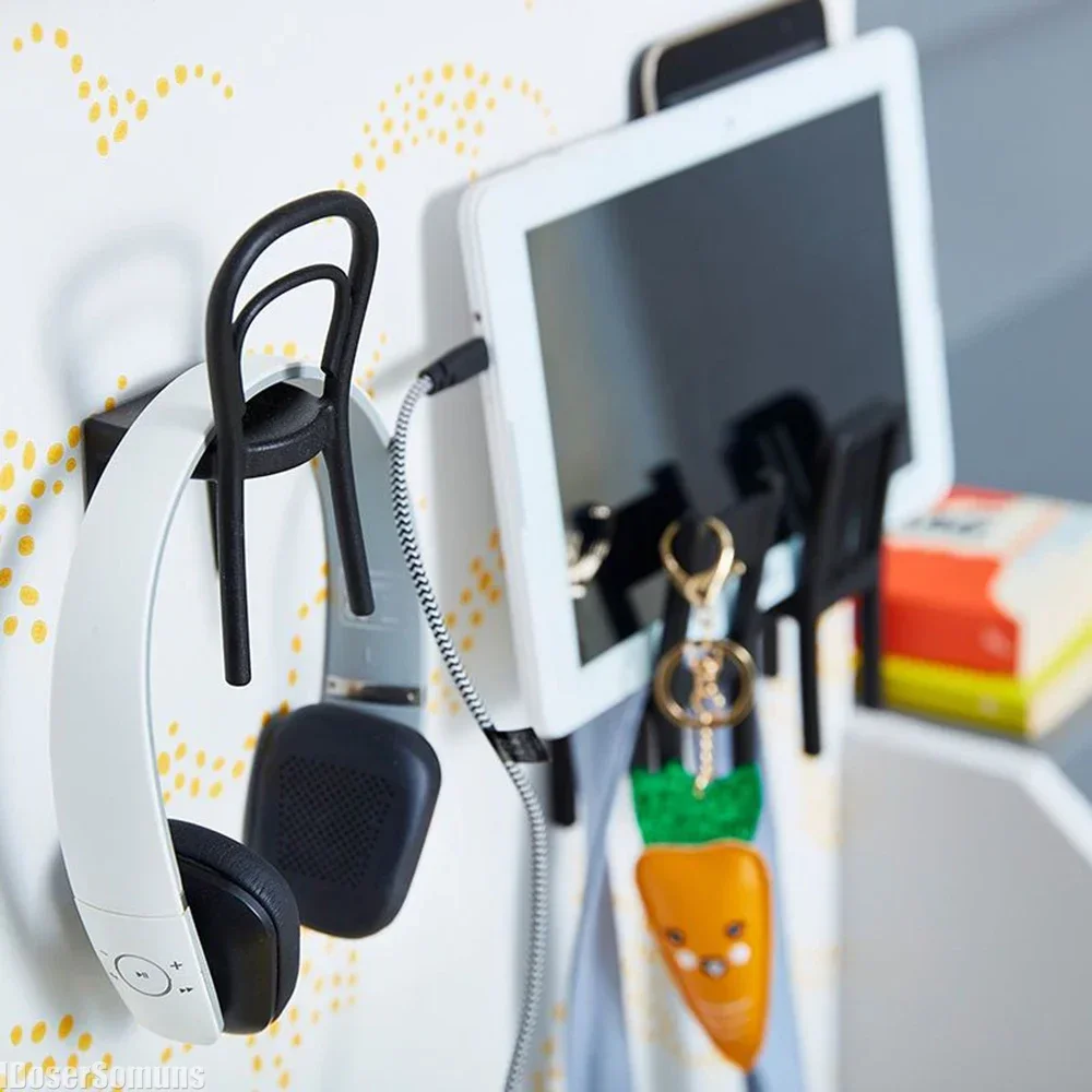 Chair Shape Storage Hooks 3PCS Set New Key Storage Hooks No Drill Holes Base Wall Mounted Keychain Holder Home Decor Gifts