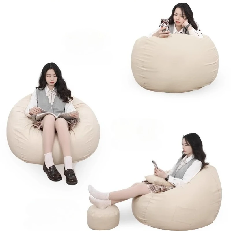 Siedzisko Puffs Sofa do salonu Meble Bean Bag Krzesło Pojedyncza Sofa Czysta Bawełna I Lniany Materiał Wohnzimmersofa Bezpieczny I Bezzapachowy