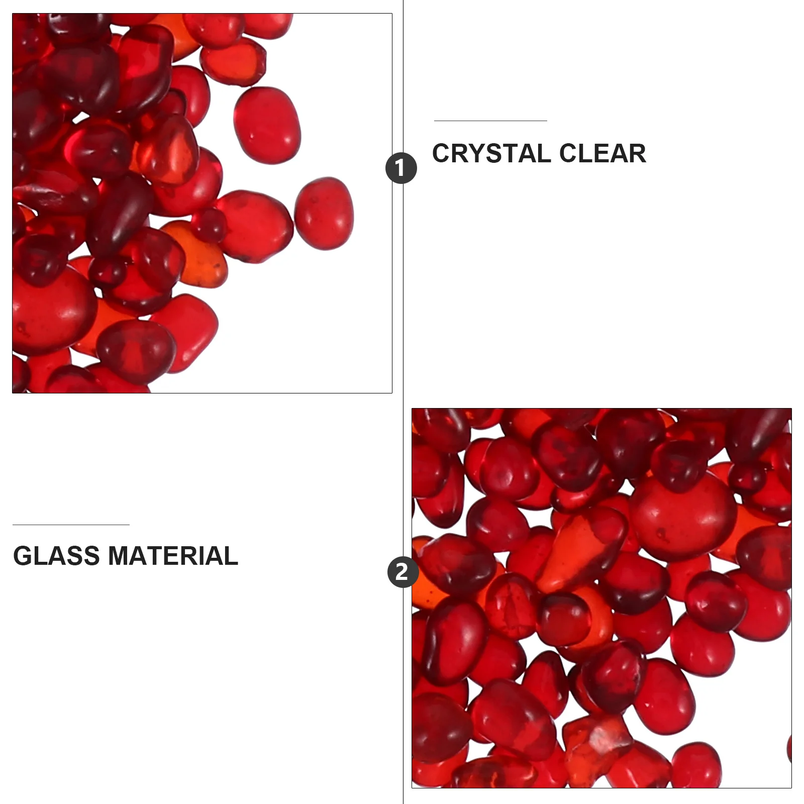 

1Pack 500g Colorful Crystal Stone Transparent Aquarium Fish Tank Decor Handmade Crafts Safe Aquatic Pets Gift Aquarium Stone