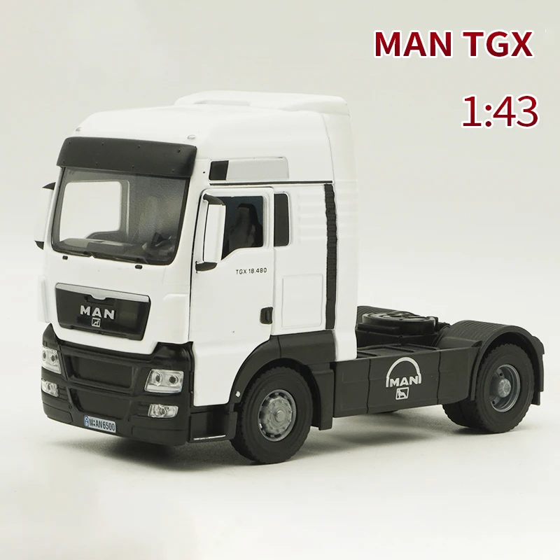 1:43 MAN TGX Trailer Semi Trailer Truck Alloy Car Diecasts & Toy Vehicles Car Model Miniature Scale Model Car For Children