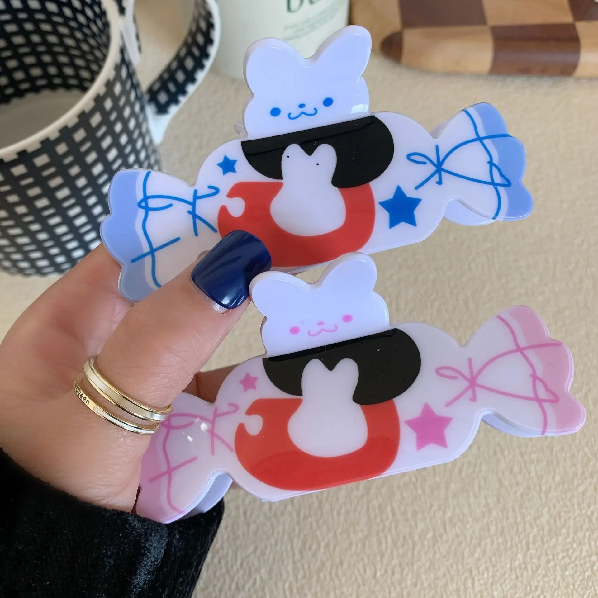 

Original Designed Hair Claw Clip Cartoon Rabbit Hair Clip Candy Hair Claw Lovely Accessories for Women