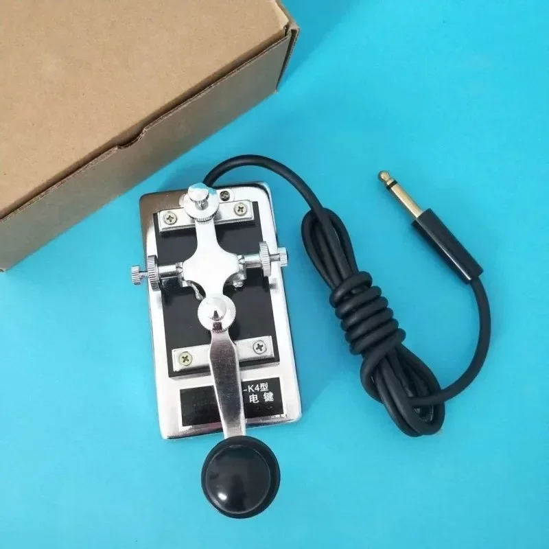 K4 Heavy Duty Telegraph Key 6.5Mm Shortwave CW  For Ham Radio Operator Training And Radio Communication