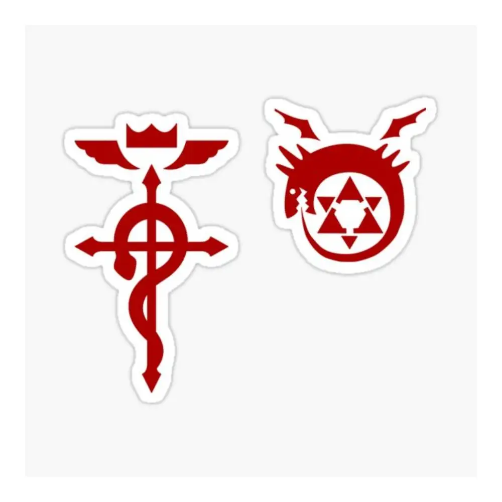Fullmetal Alchemist Flamel Homonculus Logo Sticker Car Window Bumpers Die-cut Vinyl Stickers Decorative Accessories