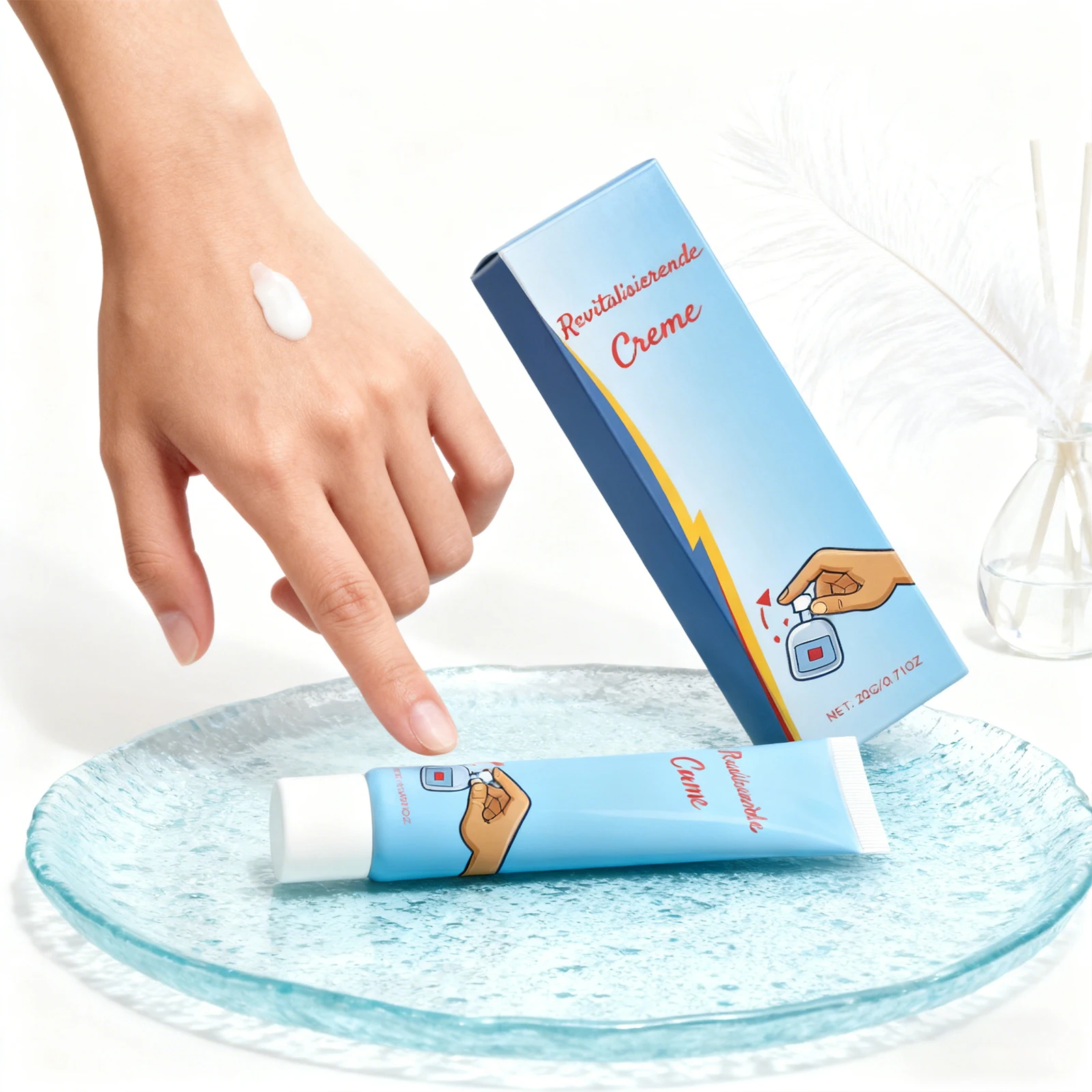 

Foot Soothing Cream Moisturizing Care Gentle Lightweight for Dry Rough Feet Fresh Comfortable Easy Absorb Softening Lotion 20g