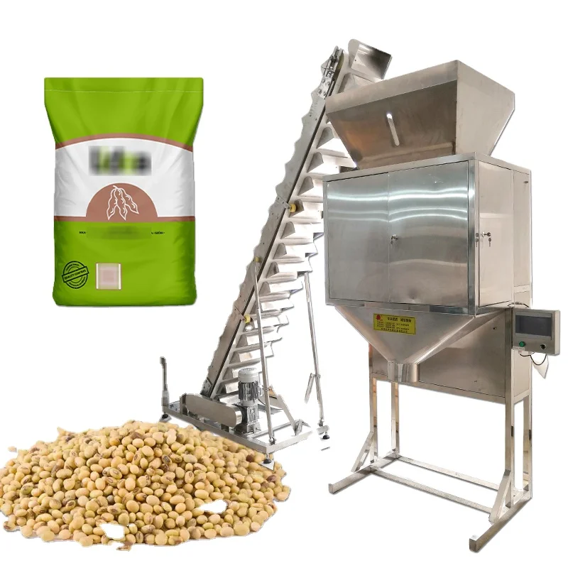 Semi Automatic Vertical 1kg 3kg 5kg Rice Soy Beans Grain Peanut Packing Machine