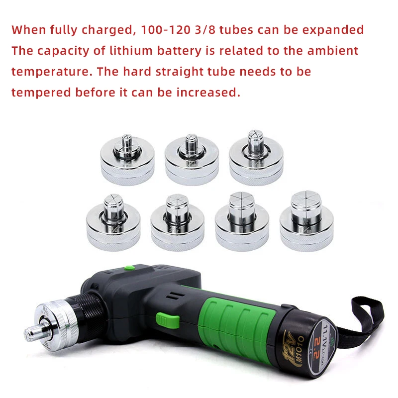 Lithium Electric Battery Pipe Expander Flaring Tool ST-E300A Hydraulic Air Conditioning Copper   Tube Pipe Expander Tool