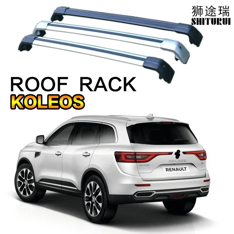 SHITURUI 2Pcs Roof bars For RENAULT  KOLEOS 2008-2020  Aluminum Alloy Side Bars Cross Rails Roof Rack Luggage